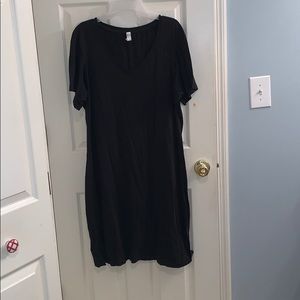 Black cotton dress